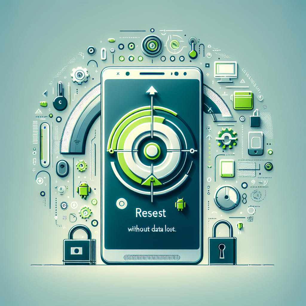 "Android device displaying reset options on screen, highlighting tools for data recovery and reset without data loss in an informative article."